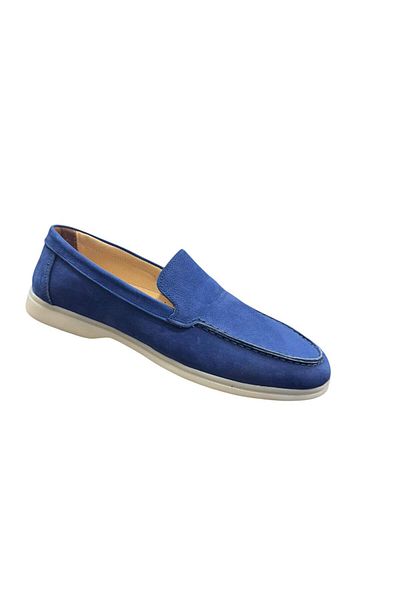Greyybull Shoes Pantofi casual din nubuc pentru bărbați albaștri - Pantofi Rok Loafer