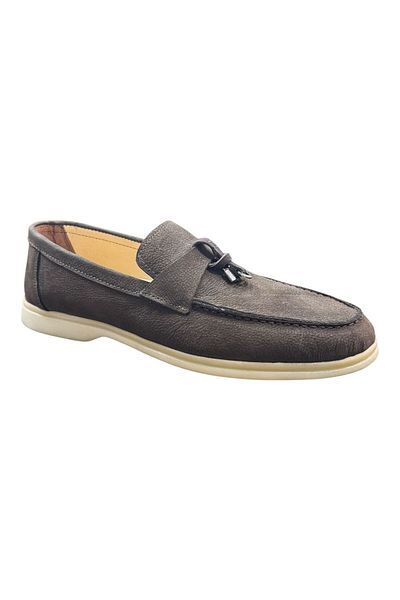 Greyybull Shoes Brown Men's Casual Suede Shoes, Rok Loafer Shoes