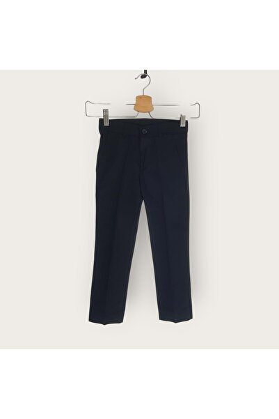 Mnk Gabardin Fermuarlı Cepli Çocuk Pantolon LACİVERT