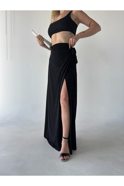 Moda Hour Mh Yırtmaçlı Etek