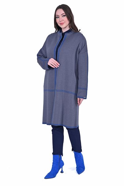Invee Invee 7076 Wool Blended Gray Cardigan