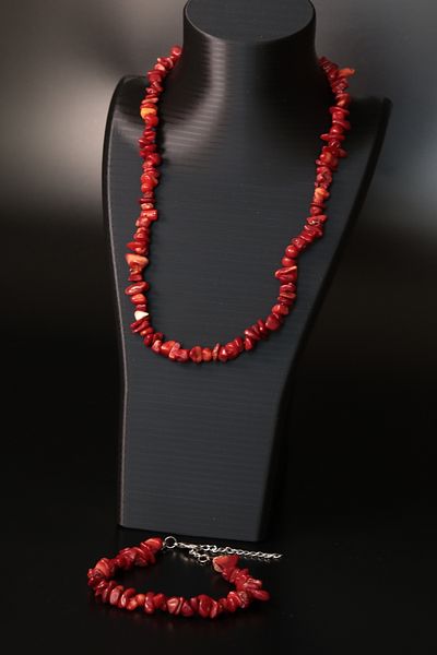 CessNova Certified 100% Original Cracked Natural Stone Necklace and Bracelet Set