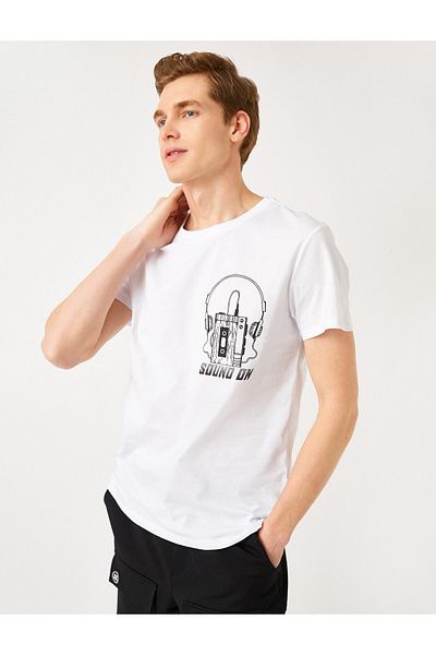 Koton Printed Slim Fit T-Shirt