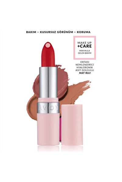 AVON أحمر شفاه ميك أب + كير غير لامع يحتوي على حمض الهيالورونيك