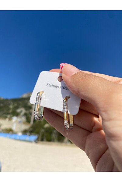 FLOWERS TAKI Çelik serenay küpe