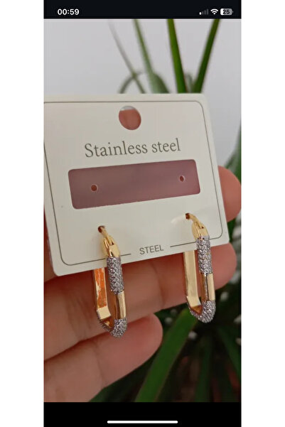 FLOWERS TAKI Çelik serenay küpe