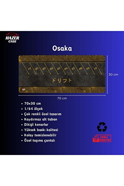 hazer case Osaka 1/64 Diecast Otopark Diorama Matı