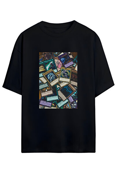 MAGORS Tricou unisex supradimensionat din bumbac Yu-Gi-Oh! Special pentru pas...