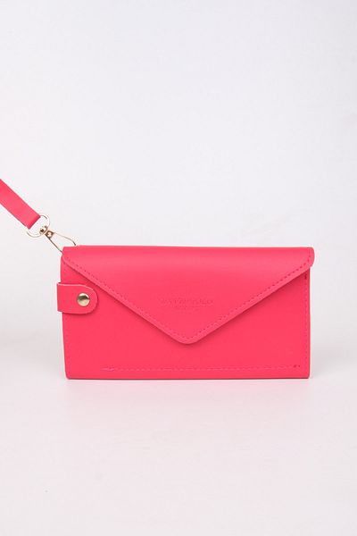 MILANOFOX Hand Strap Phone and Coin Compartment Envelope Model Soft Leather Multi Compartment Card Holder Wallet