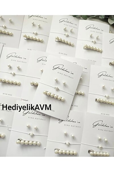 shop 10 İncili küpe, bileklik,toka özel gün hediyeliği Söz Nişan Nikah Düğün