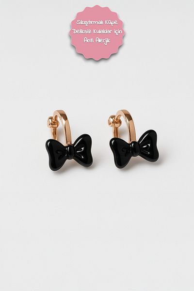MakeWell Non Pierced Earrings Clip on Bow Pinch Earrings for Ear Without Holes