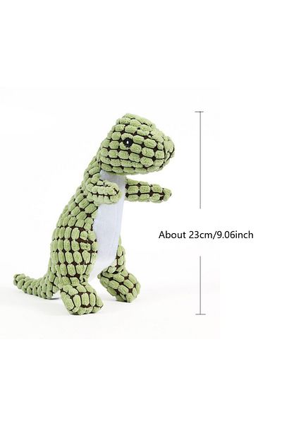 Choice Green Plush Dog Toy Dinosaur Shaped Interactive Squeaky Toys For Small Large Pets Tooth Cleaning Che
