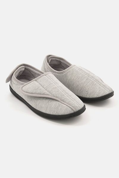United Supply Co Men Plain Velcro Closure Shoes, Grey