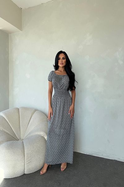 LİLA İSTANBUL Madonna Collar Floral Print Summer Dress (Standard Size S/M/L Compatible)