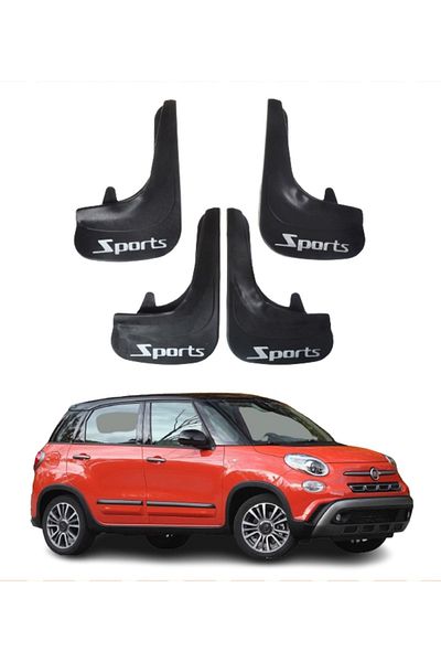 SONİKON LİNE Fiat 500L Compatible Sports Written 4-Piece Leggings Mudguard Mudguard Modified