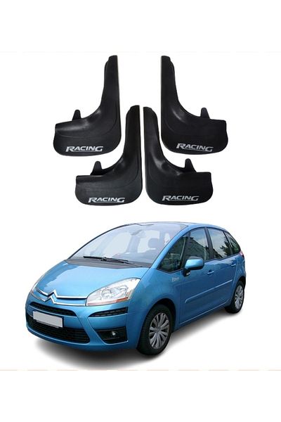 SONİKON LİNE Citroen C4 2004-2011 Compatible Racing Written 4-Piece Dust Cover Mudguard Mudguard Modified