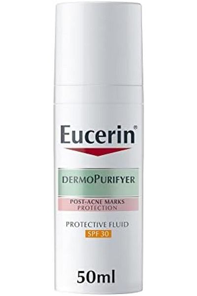 Eucerin DermoPurifyer Oil Control Protective Face Fluid for Post-Acne Marks Protection, UVA & UVB Pr