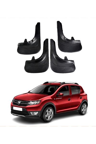 SONİKON LİNE Dacia Stepway 2013 Compatible 4-Piece Dust Cover Mudguard Mudflap Modified