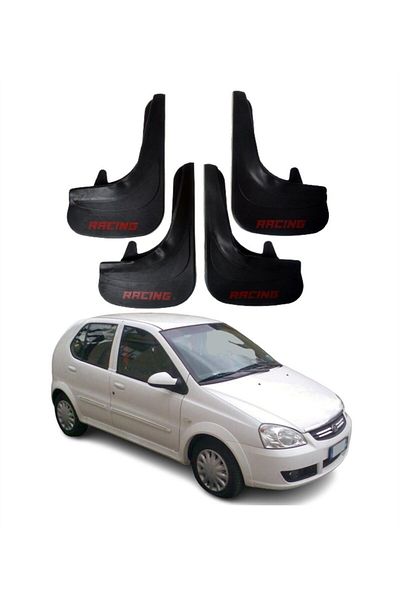 SONİKON LİNE Tata Indica Compatible Racing Written 4-Piece Leggings Mudguard Mudguard Modified