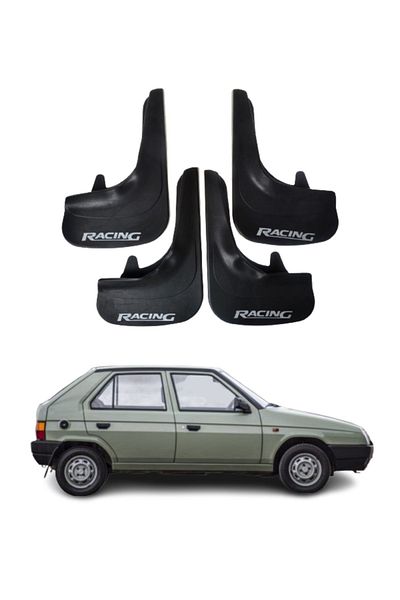 SONİKON LİNE Skoda Favorit Compatible Racing Written 4-Piece Leggings Mudguard Mudguard Modified