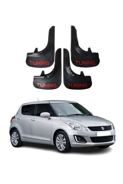 SONİKON LİNE Suziki Swift Compatible Tuning Written 4-Piece Dust Cover Mudguard Mudguard Modified