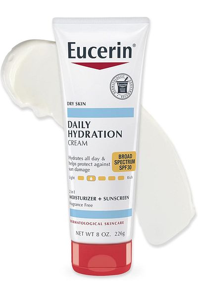 Eucerin Eucerin Daily Hydration Broad Spectrum SPF 30 Sunscreen Body Cream for Dry Skin, 8 Oz Tube