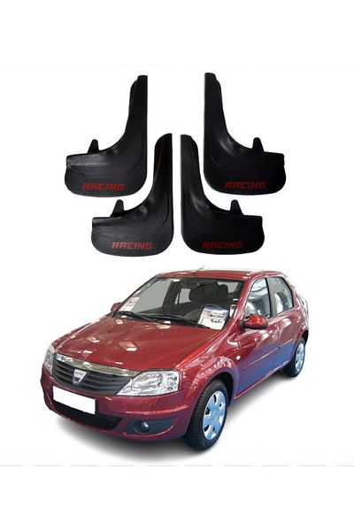 SONİKON LİNE Dacia Logan 2004-2012 Compatible Racing Written 4-Piece Dust Cover Mudguard Mudguard Modified
