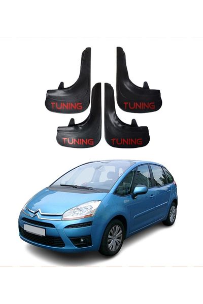 SONİKON LİNE Citroen C4 04-11 Compatible Tuning Written 4-Piece Dust Cover Mudguard Mudguard Modified