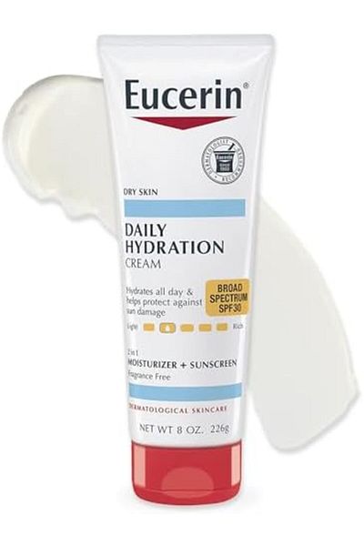Eucerin Eucerin Daily Hydration Broad Spectrum SPF 30 Sunscreen Body Cream for Dry Skin, 8 Oz Tube