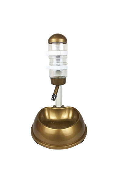 Choice M gold Automatic Pet Drinker Dog Bowls Water Bottles Universal Dog Waterer Feeder 2 in 1 Liftable Di