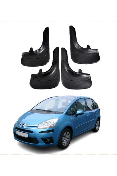 SONİKON LİNE Citroen C4 04-11 Compatible 4-Piece Dust Cover Mudguard Mudguard Modified