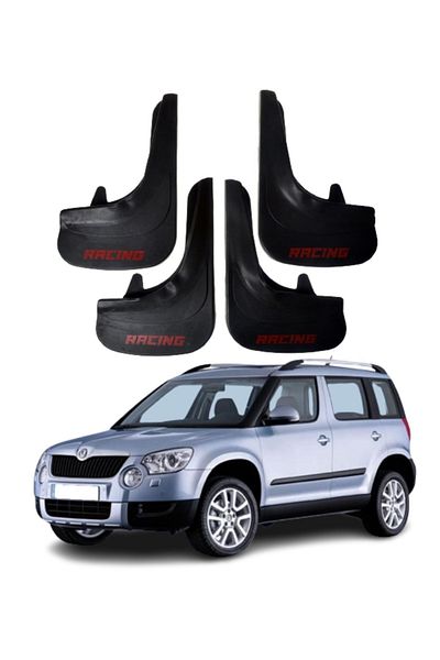 SONİKON LİNE Skoda Yeti Compatible Racing Written 4-Piece Leggings Mudguard Mudguard Modified