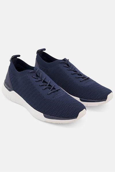 Fitflop Women Flexknit Poly Nylon Sport Shoes, Navy