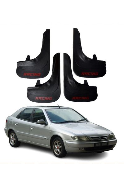 SONİKON LİNE Citroen Xsara Compatible Racing Written 4-Piece Dust Cover Mudguard Mudguard Modified