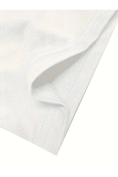 JANES Футболка з принтом з великою горловиною - Біла