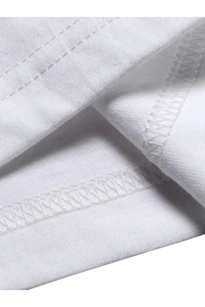 JANES Футболка з принтом з великою горловиною - Біла