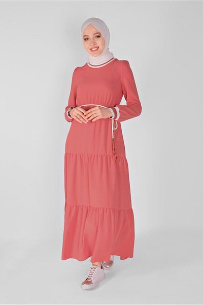 Alvina Elastic Dress with Cuffs 41382