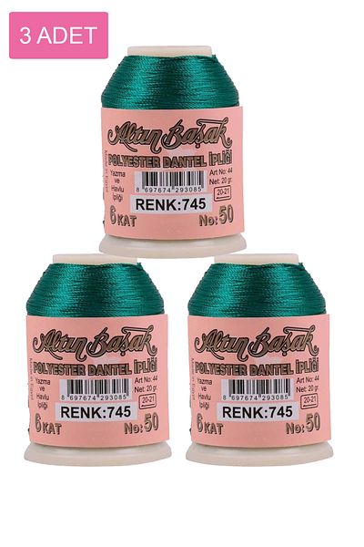 Altınbaşak 3 Pieces of Gold Spike and Lace Rope 20 g - Royaleks - No: 745