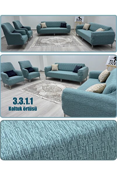 BONJOUR MADAME 3.3.1.1 Model Home Textile Jacquard Lycra Husă scaun și Set Huse