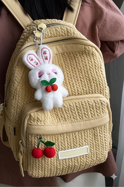 Birmem Luxury Plush Keychain Bag Ornament