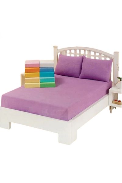 Evony Elastic Stretch Oversized Towel Sheet 180X200 cm Color Lilac