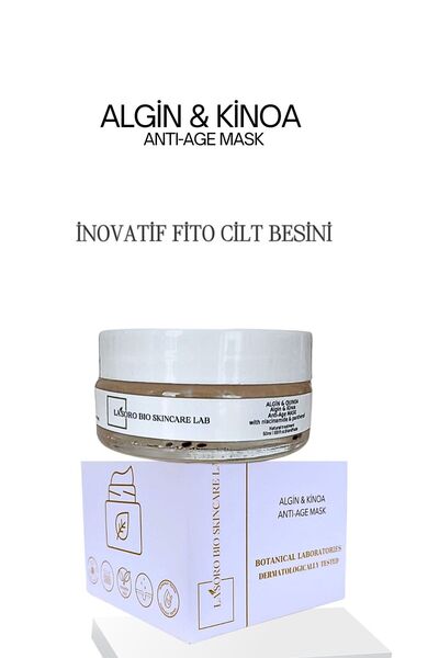Lasoro Bio Skincare Lab Algin & Kinoa Cilt Maske Antı-age Bitkisel Deniz Kola...