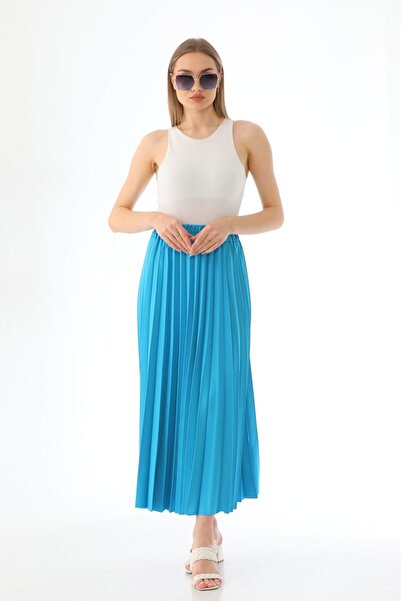 Marvella By Rasha Plain plessite skirt