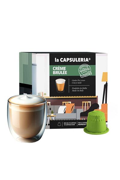 La Capsuleria Creme Brulee, 10 capsule compatibile Nespresso, La Capsuleria