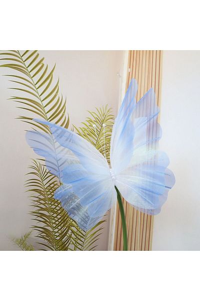 Choice Blue-style2 50cm Silk Yarn Artificial Butterfly Mariage Decor Wedding Party Outdoor Holiday Decorati