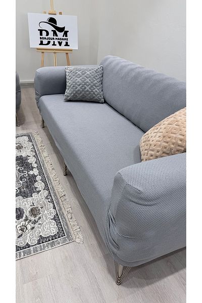 BONJOUR MADAME Seat Cover 3.3.1.1 Seat Cover Jacquard Lycra Fabric. Home Textile Sofa Cover Set