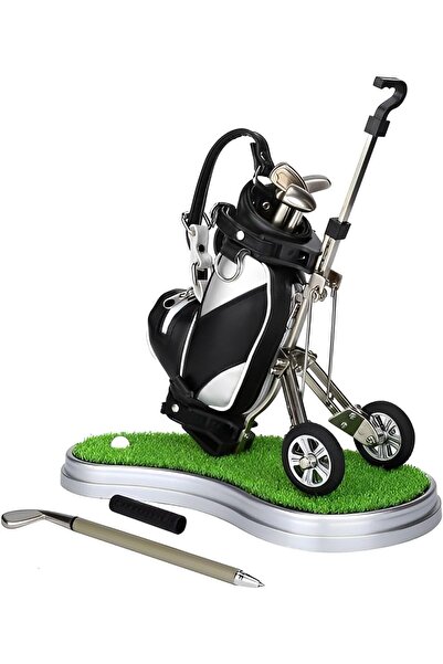 Arabest حامل أقلام جولف، منظم أقلام جولف صغير مع 3 أقلام على شكل مضارب جولف