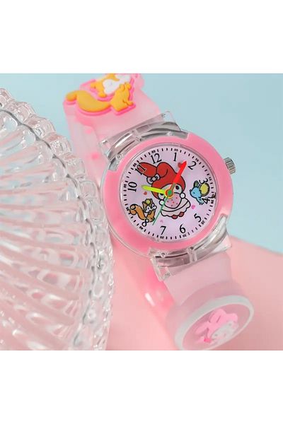 BBS Cord Lighted Sanrio Cinnamoroll Kuromi My Melody Hello Kitty Cinnamon Roll Wristwatch (Melody)