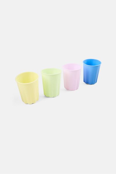 Muy Mucho 4 Pcs Plain Glass 250 ml