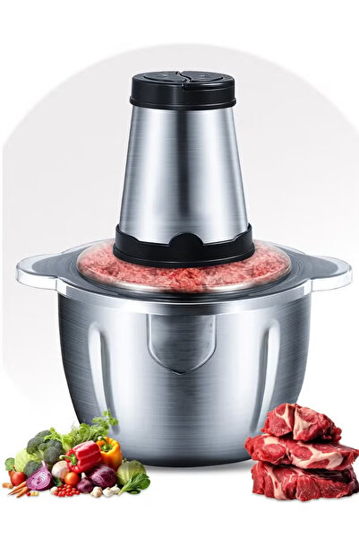 fulina Electric Meat Grinder,2 Speed Options,two Layers S-shaped Blade,with 2l Stainless Steel Bowl,250w